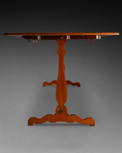 Mobilier Table & Guéridon - Table de campagne démontable en acajou massif, formant table de salle à manger