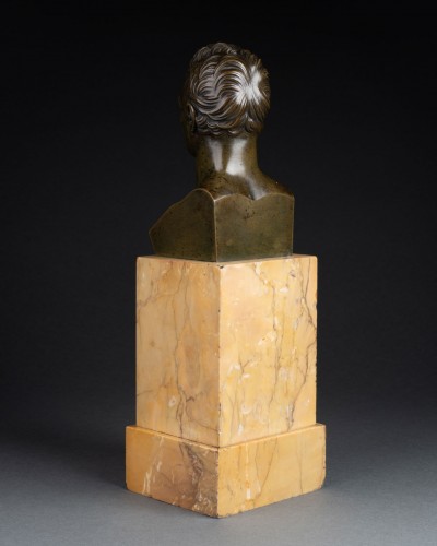 Antiquités - Buste en bronze de Lafayette d'après David d'Angers, vers 1830