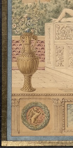 Grandjean de Montigny. Tuscan architecture. Design for a frontispiece. 1812 - 