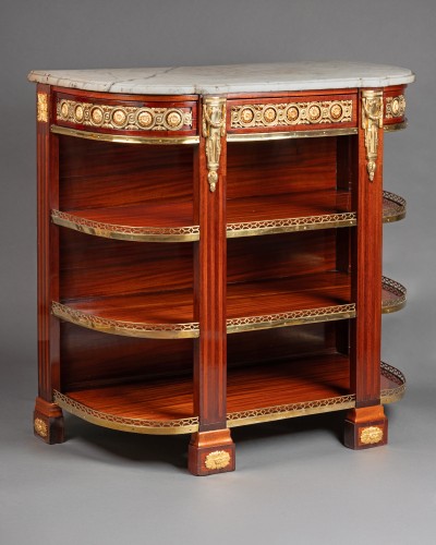 Console desserte "à la Grecque" estampillée J.F.OEBEN vers 1761-1768 - Galerie Philippe Guegan