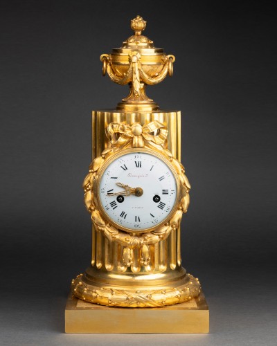 A late Louis XV ormolu columnar clock by Osmond by 1770 - 