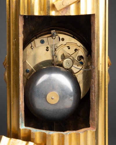 Antiquités - A late Louis XV ormolu columnar clock by Osmond by 1770