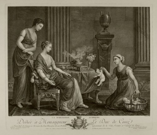 Empire - Gueridon d&#039;après l&#039;antique aux masques de faunes d&#039;époque Consulat