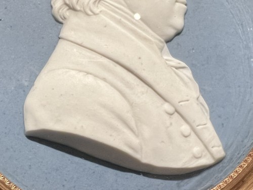 XIXe siècle - Médaillon en biscuit de Sèvres au profil du baron Dubois (Medecin)