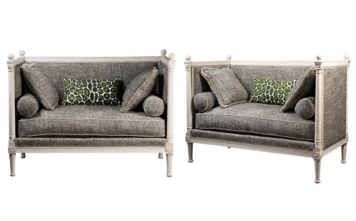 Paire de canpés d'époque Empire signés CRESSENT