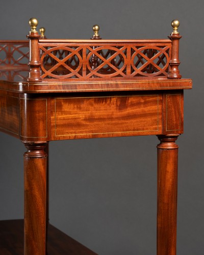 Paire de petites bibliothèques en acajou par Lesage d'époque Restauration - Restauration - Charles X