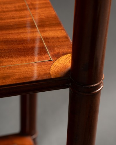 Restauration - Charles X - Paire de petites bibliothèques en acajou par Lesage d'époque Restauration