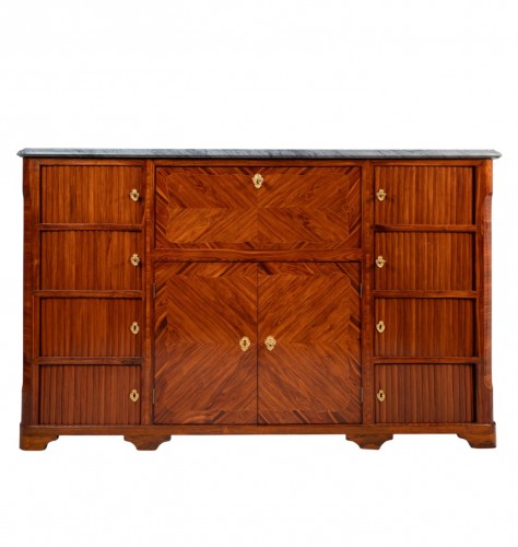 Meuble à hauteur d'appui formant secrétaire signé François Reizell