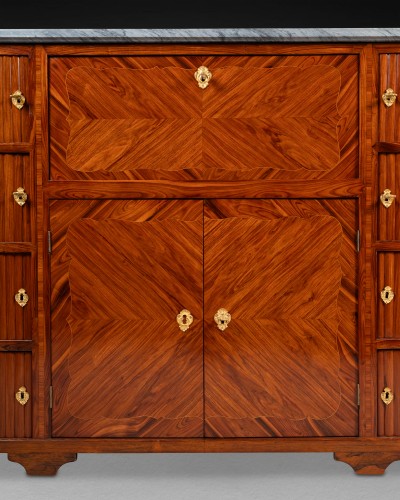 Meuble à hauteur d'appui formant secrétaire signé François Reizell - Mobilier Style Transition