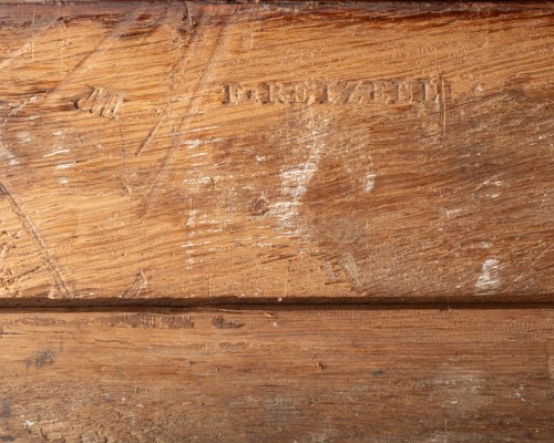 XVIIIe siècle - Meuble à hauteur d'appui formant secrétaire signé François Reizell