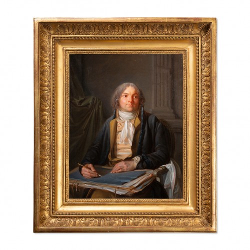 Portrait du peintre et miniaturiste Jean-Baptiste Jacques Augustin (1759-1832)