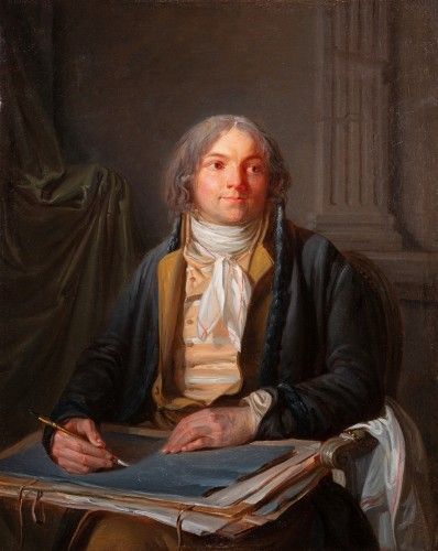 Paintings & Drawings  - Portrait of the painter and miniaturist Jean-Baptiste Jacques Augustin