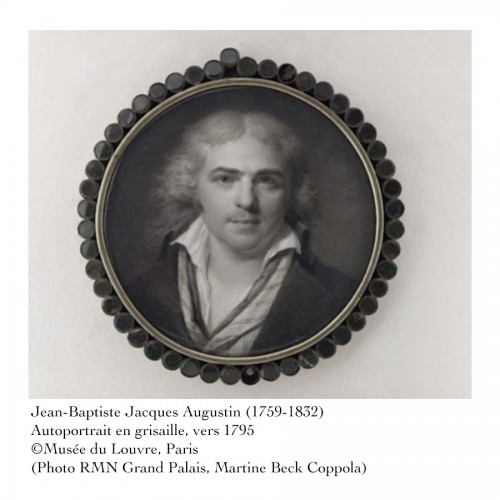 Portrait of the painter and miniaturist Jean-Baptiste Jacques Augustin - 