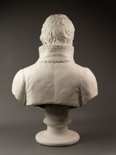  - Buste de Charles de Rasse maire de Tournai par Dumortier. Plâtre, 1818