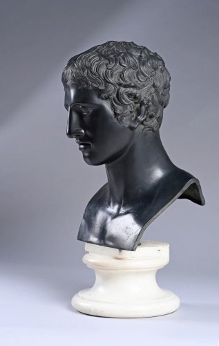  - Souvenir du Grand Tour - Buste en bronze de jeune Hercule de la villa des Papyrus