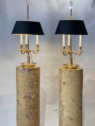 A pair of scagliola columns. First quater 19th century - 