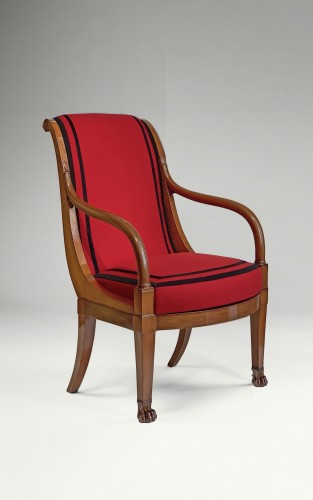 A set of four mahogany armchairs signed DEMAY - Paris circa 1800 - Empire