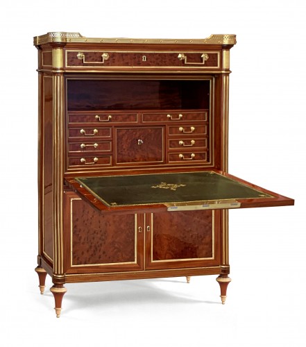 Furniture  - A Louis XVI ormolu mounted mahogany secretaire attributed to Molitor