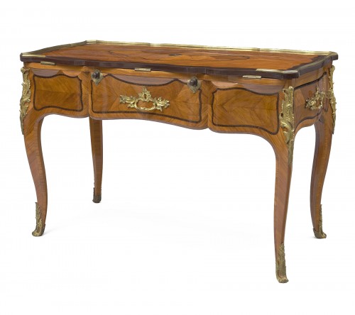 Bureau plat d'époque Louis XV à transformation