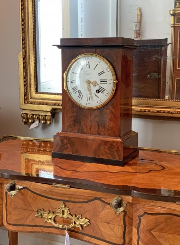  - Jean Antoine Voisin - A large mahogany clock