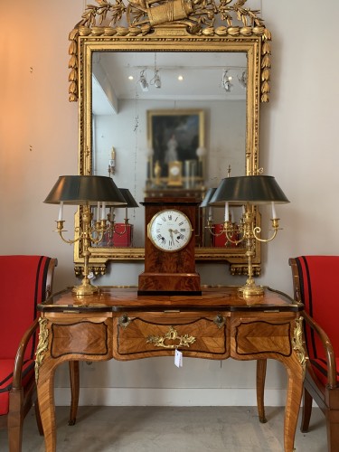 Antiquités - Jean Antoine Voisin - A large mahogany clock