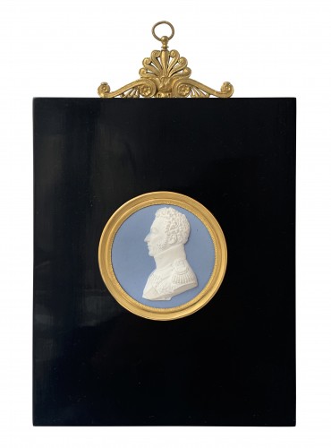 Manufacture de Sèvres - Paire de médaillons, Le roi Charles X et le duc d'Angoulême - Collections Style Restauration - Charles X