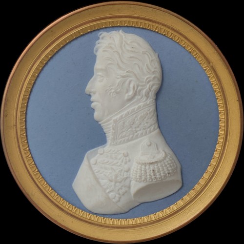 Manufacture de Sèvres - Paire de médaillons, Le roi Charles X et le duc d'Angoulême - Galerie Philippe Guegan