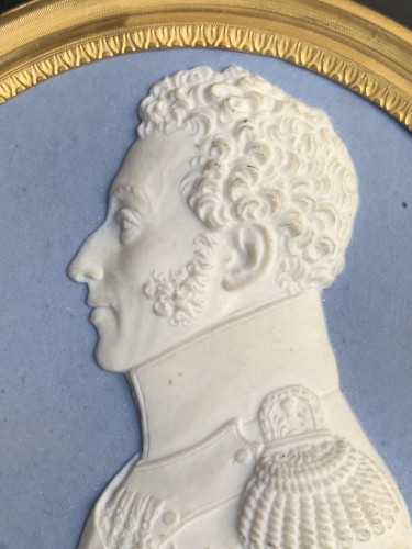 Manufacture de Sèvres - Paire de médaillons, Le roi Charles X et le duc d'Angoulême - Restauration - Charles X