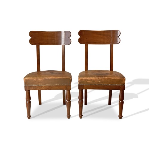 Attributed to Jacob Desmalter - A set of six mahogany chairs circa 1805 - Seating Style Empire