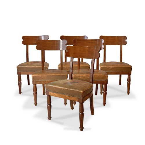 Attributed to Jacob Desmalter - A set of six mahogany chairs circa 1805 - 