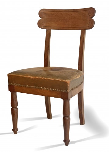 Empire - Attributed to Jacob Desmalter - A set of six mahogany chairs circa 1805
