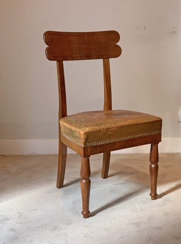 Antiquités - Suite de six chaises en acajou d'époque Empire par Jacob Desmalter