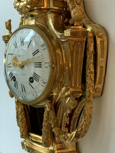 Antiquités - Le Roy - Foullet - A late Louis XV ormolu wall clock, circa 1770