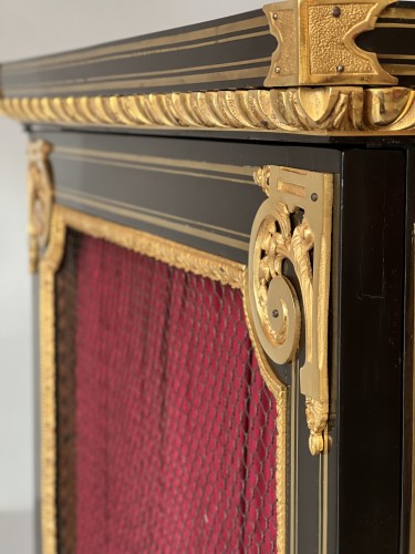 A pair of ormolu mounted ebonised cabinet after André Charles Boulle  - Furniture Style 