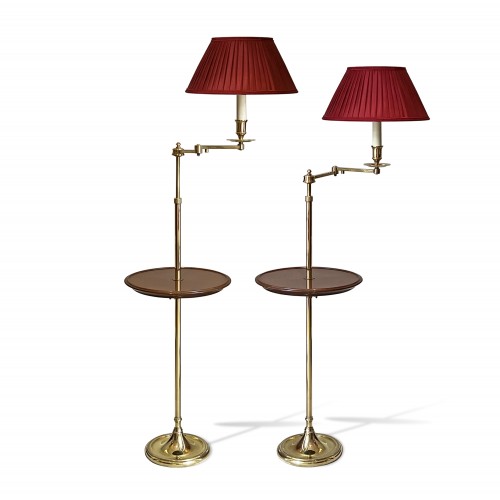 Maison Meilleur - A pair of brass floor lamps