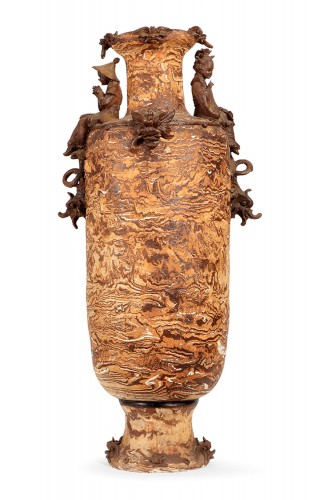 Large earthenware vase, Italy late 19e century - Decorative Objects Style 