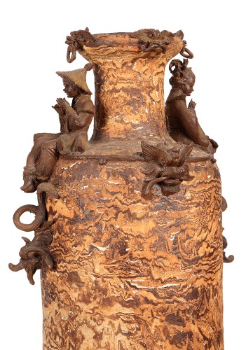 XIXe siècle - Grand vase en terre cuite, Italie fin 19e siècle