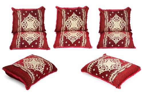 9 silk velvet cushions, France 1920 - 