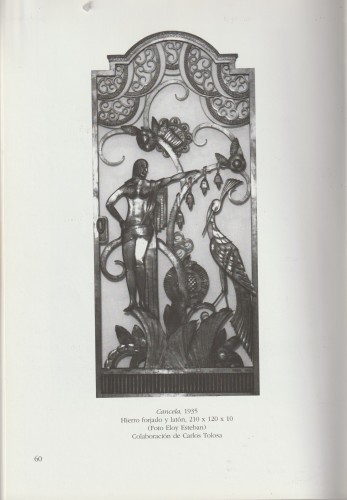 Architectural & Garden  - Wrought iron and brass door by Carlos Y Manuel Tolosa 1935