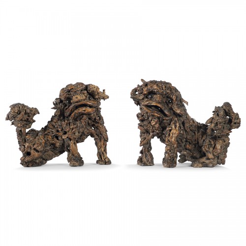 Pair of Phô dogs, Japan 19th century