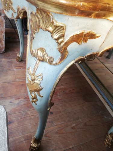 Mobilier Console - Console laquée, Italie 18e siècle