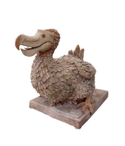 Terracotta sculpture of bird "dodo", Italy 1950