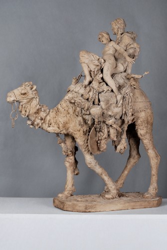 Étude en terre crue d'Antonio Susillo, Espagne 1891 - Sculpture Style 