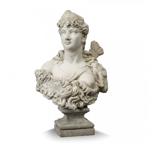 Sculpture  - Bust in Carrara marble, 19th century