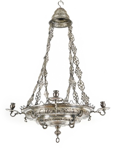 Lustre espagnol en argent, 17e siècle