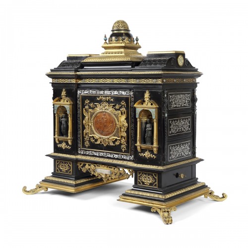 Antiquités - Cabinet en ébène, France 19e siècle