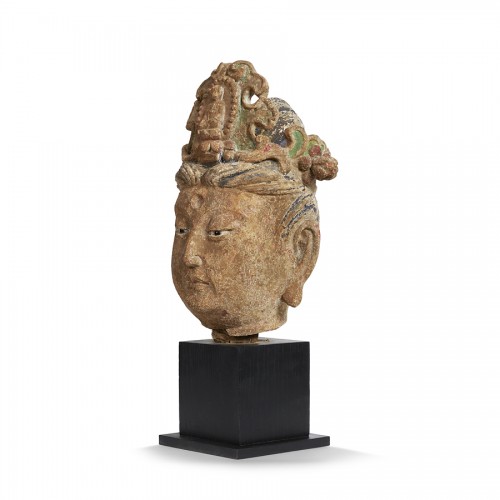 Tête de Bouddha, Chine 13e siècle - Arts d