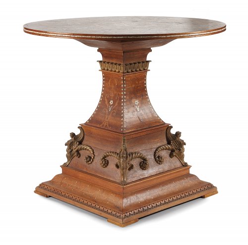 Furniture  - Pedestal table inlaid