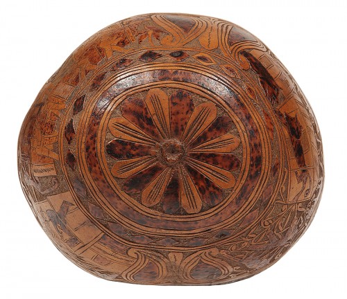 18th century Calabash engraved use as gourd - 