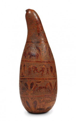  - 18th century Calabash engraved use as gourd